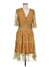Max Studio Paisley Yellow Cocktail Dress Size M - photo 1