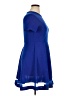 Shein Solid Blue Casual Dress Size XL - photo 4