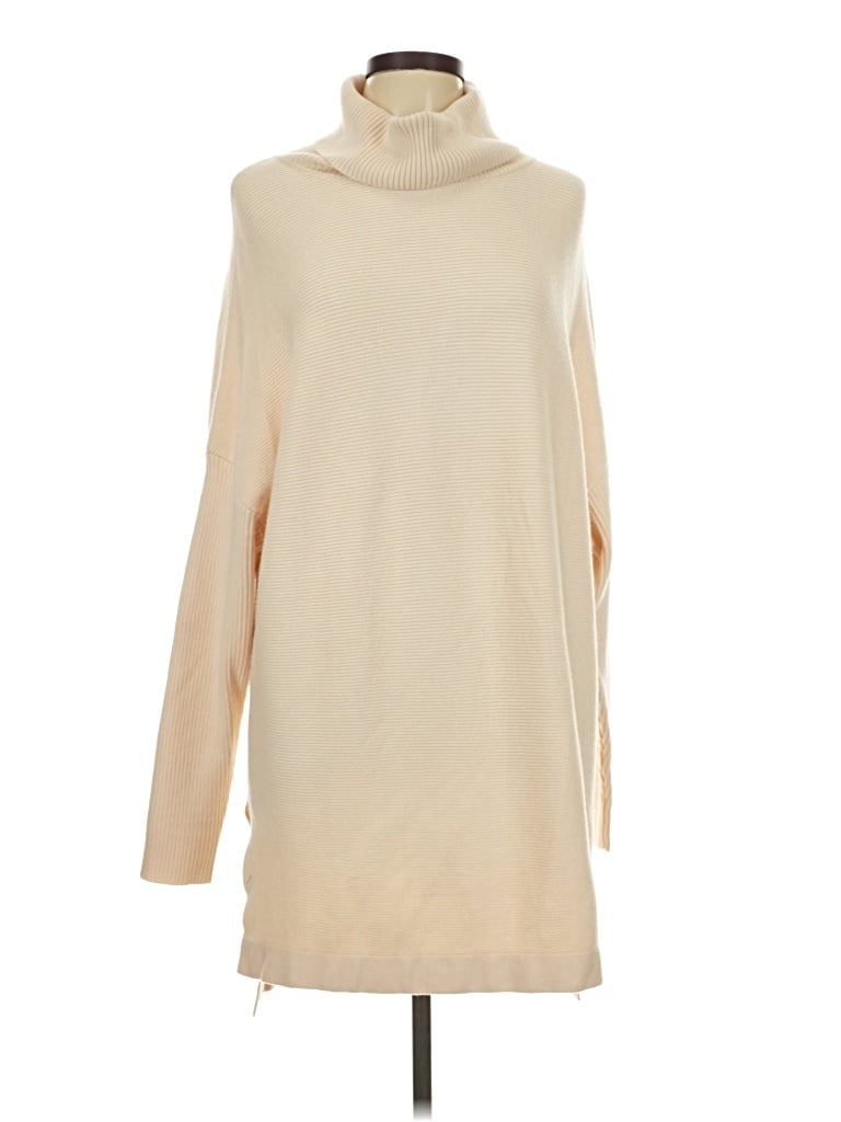 Pre-owned Unbranded Turtleneck Sweater In Tan