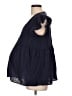 Gap - Maternity 100% Polyester Blue Short Sleeve Blouse Size Lg Maternity - photo 5