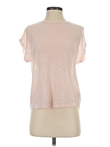 Tulle Short Sleeve Top (view 1)