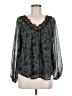 ASTR The Label 100% Polyester Gray Long Sleeve Blouse Size M - photo 1