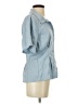Maven West Blue Short Sleeve Blouse Size S - photo 4
