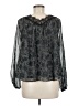 ASTR The Label 100% Polyester Gray Long Sleeve Blouse Size M - photo 2
