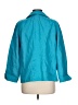 Talbots 100% Linen Solid Teal Jacket Size L - photo 2