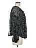 ASTR The Label 100% Polyester Gray Long Sleeve Blouse Size M - photo 4