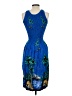 Unbranded Tropical Blue Cocktail Dress Size S (estimated) - photo 2