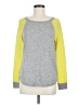 Aqua 100% Cashmere Color Block Gray Cashmere Pullover Sweater Size M - photo 1