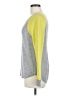 Aqua 100% Cashmere Color Block Gray Cashmere Pullover Sweater Size M - photo 5
