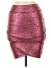 RIVIR Metallic Burgundy Formal Skirt Size S - photo 1