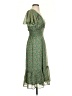 Max Studio 100% Polyester Paisley Green Casual Dress Size XXS (estimated) - photo 4