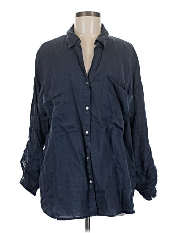 Magaschoni Long Sleeve Button-Down Shirt (view 1)