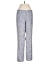 Nic + Zoe Print Blue Casual Pants Size 2 - photo 1