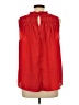 Joie 100% Polyester Red Sleeveless Blouse Size L - photo 2