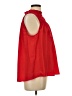 Joie 100% Polyester Red Sleeveless Blouse Size L - photo 4
