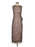 Mac Duggal 100% Polyester Metallic Brown Cocktail Dress Size 2 - photo 1