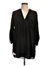 Lush 100% Polyester Black 3/4 Sleeve Blouse Size L - photo 1