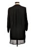 Lush 100% Polyester Black 3/4 Sleeve Blouse Size L - photo 2