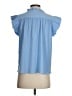 THML Blue Short Sleeve Blouse Size S - photo 2