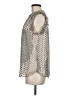 Ann Taylor LOFT 100% Polyester Silver Sleeveless Blouse Size M - photo 5