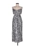 Sachin + Babi Animal Print Silver Cocktail Dress Size 8 - photo 1