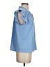 THML Blue Short Sleeve Blouse Size S - photo 4