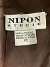 Nipon Studio Solid Brown Formal Skirt Size 12 - photo 4