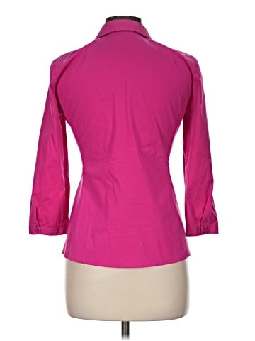 Lafayette 148 New York 3/4 Sleeve Button-Down Shirt (view 2)
