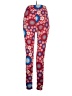Lularoe Floral Red Leggings Size 1X (Tall & Curvy) - photo 2