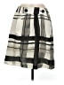 J. McLaughlin Plaid Gray Casual Skirt Size 8 - photo 1