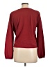 TeXTURE & THREAD Madewell Burgundy Long Sleeve Blouse Size L - photo 2