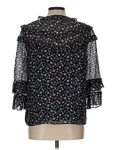 Rebecca Taylor 3/4 Sleeve Silk Top (view 2)