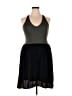 Left Coast by Dolan 100% Polyester Color Block Gray Green Casual Dress Size L - photo 1