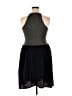 Left Coast by Dolan 100% Polyester Color Block Gray Green Casual Dress Size L - photo 2