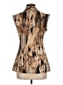 Candid Soul Brown Sleeveless Blouse Size L - photo 2