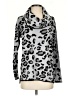 Calvin Klein 100% Acrylic Animal Print Silver Pullover Sweater Size S - photo 1