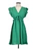 Monteau 100% Polyester Solid Green Casual Dress Size S - photo 1