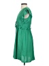 Monteau 100% Polyester Solid Green Casual Dress Size S - photo 5