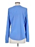 Lands' End 100% Polyester Blue Long Sleeve Blouse Size 4 - photo 2