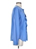 Lands' End 100% Polyester Blue Long Sleeve Blouse Size 4 - photo 4