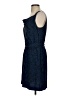 Theory 100% Silk Animal Print Blue Casual Dress Size 4 - photo 5