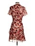 Reiss 100% Polyester Floral Red Cocktail Dress Size 4 - photo 2