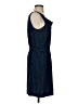 Theory 100% Silk Animal Print Blue Casual Dress Size 4 - photo 4