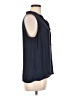 41Hawthorn 100% Polyester Blue Sleeveless Blouse Size L - photo 4