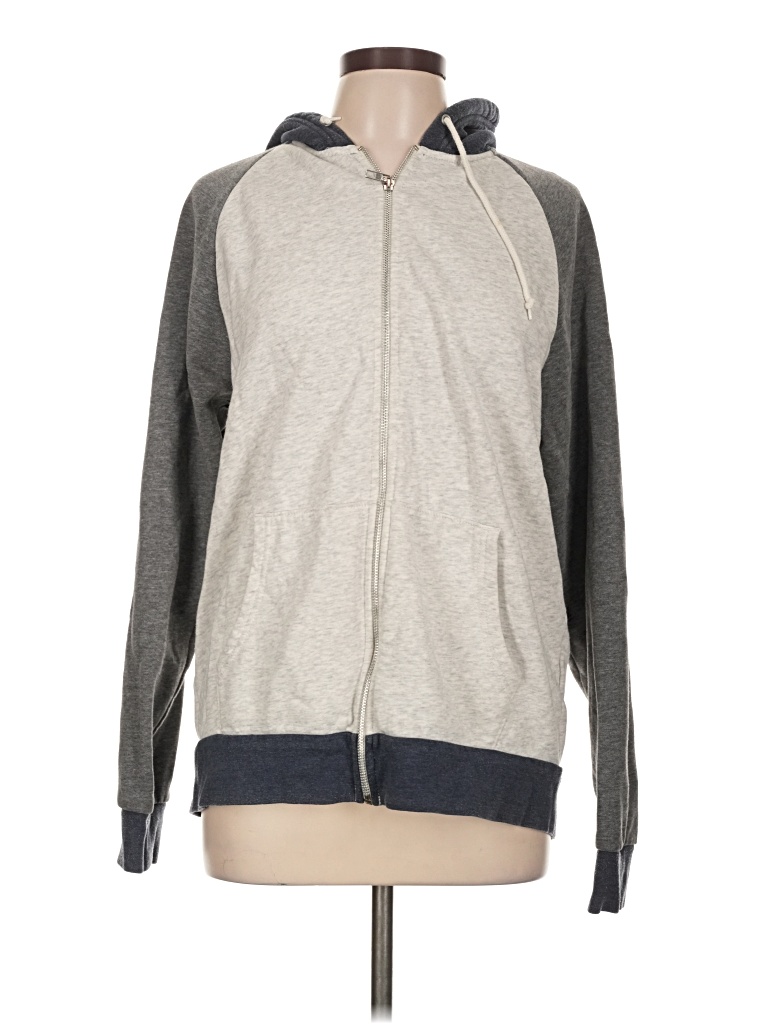 Pre-owned Old Navy Zip Up Hoodie In Gray