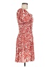 H&M 100% Polyester Print Red Cocktail Dress Size M - photo 4