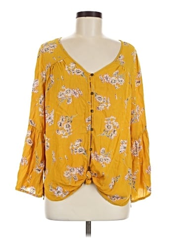 Billabong 3/4 Sleeve Blouse (view 1)