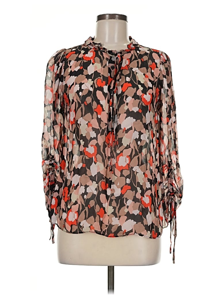 Pre-owned Ted Baker 3/4 Sleeve Blouse In Brown