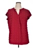 Merokeety Red Short Sleeve Blouse Size XL - photo 1