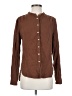 Gap Brown Long Sleeve Blouse Size S - photo 1